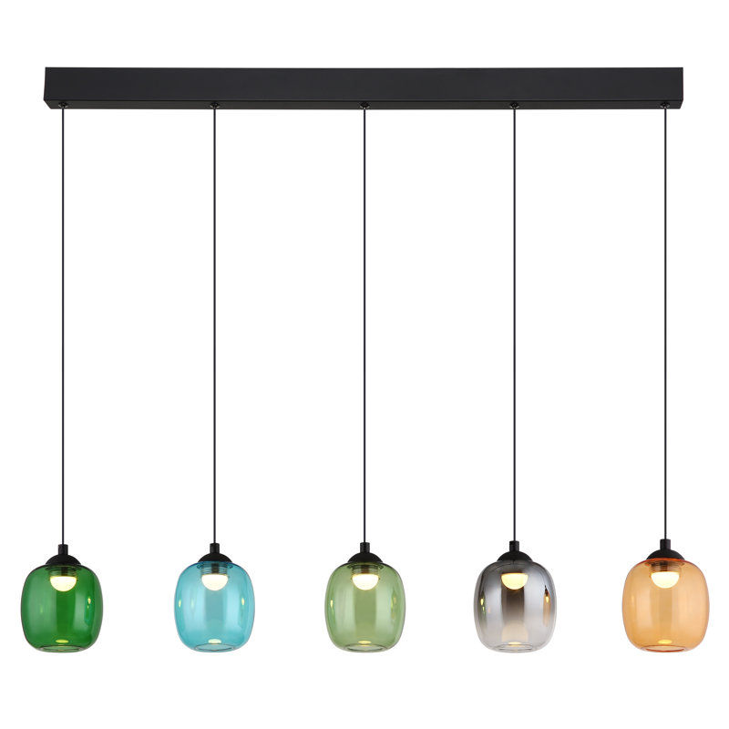 Demyia 1 - Light Matte Black LED Geometric Pendant