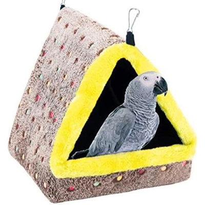 Ensemble de 2 nichoirs d'hiver chauds et gris avec doublure moelleuse