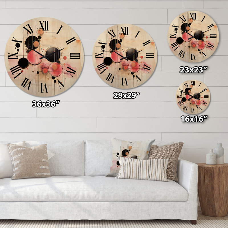 Horloge murale surdimensionnée synchronisée Elegant Vintage, Grand