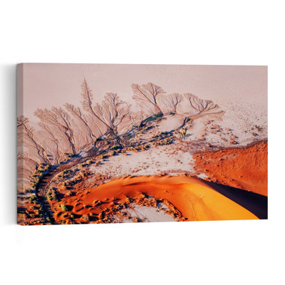 «Red Desert Camel», art mural contemporain abstrait, art mural
