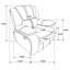 Fauteuil inclinable et oscillant rouge-1759513695