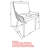 Set Of 2 Modern Faux Leather And Metal Side Chair-1885159305