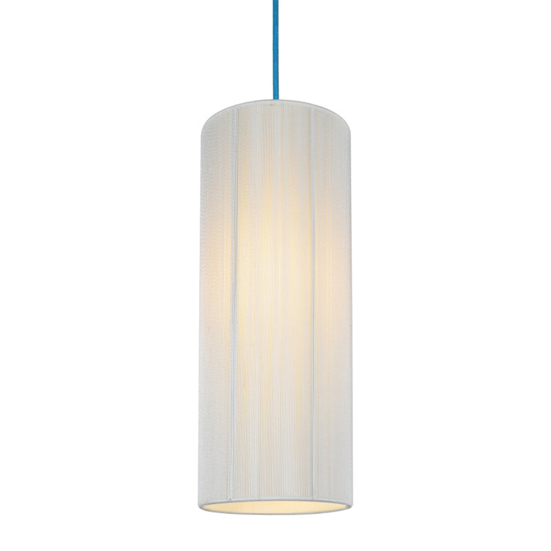 Kaylien 1 - Light Single Pendant, Blue, 17.5" H x 6.5" W x 6.5" D