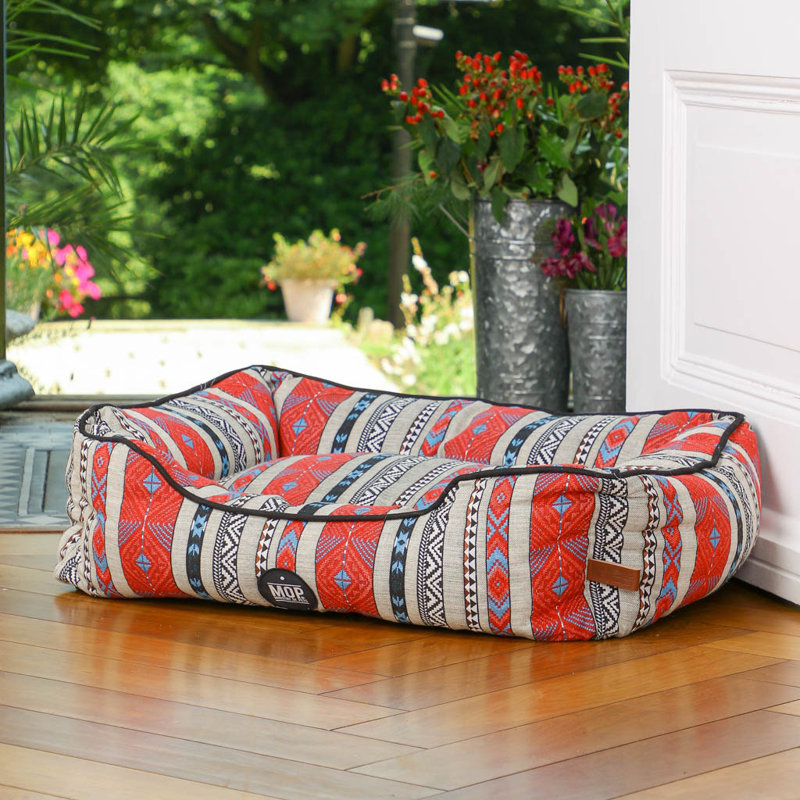 Aztec Bolster Pet Bed