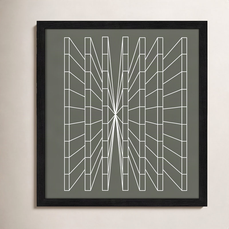 Olive perspective par Sandi Hauanio - reproduction d'art sur papier encadrée, H 17 po x l 17 po x P 0,75 po