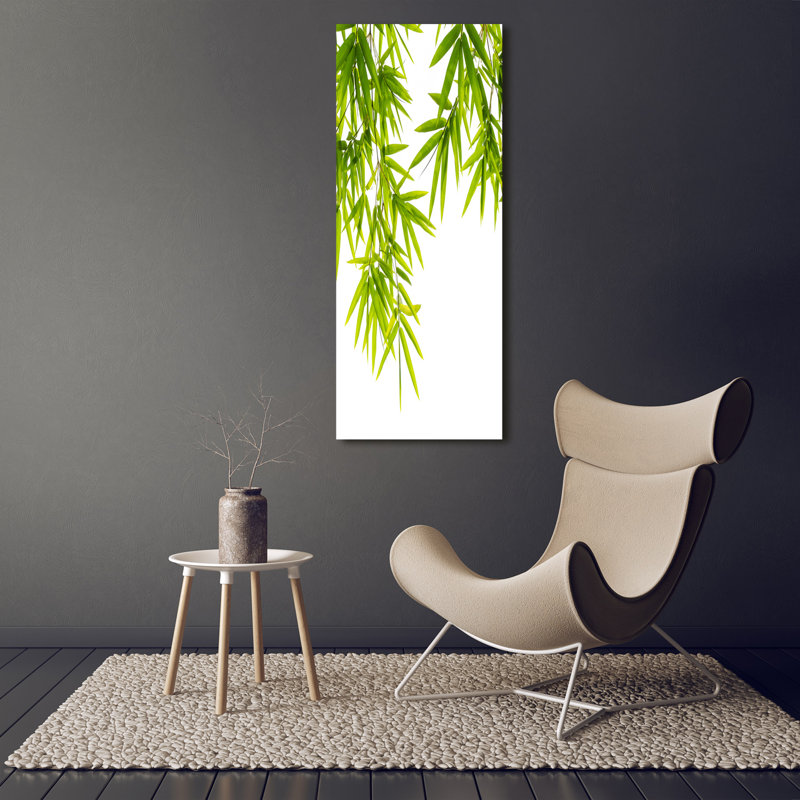 Bamboo Leaves - Wrapped Canvas Print