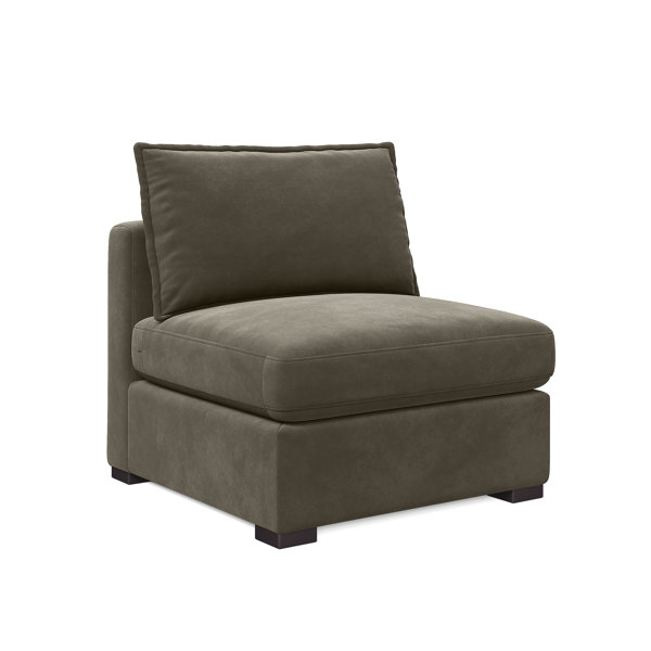 WOVENBYRD Bennett Flange Seam Modular Armless Chair | Wayfair