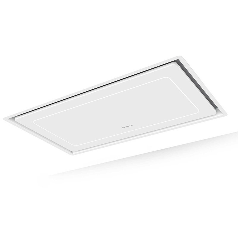 36" Convertible Insert Range Hood in Matte White with Remote, White