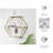 Decorative Glass Faceted Orb Accent for Home Decor - Elegant Decoration for Living Room, Office, and Table Display - Clear-496900681