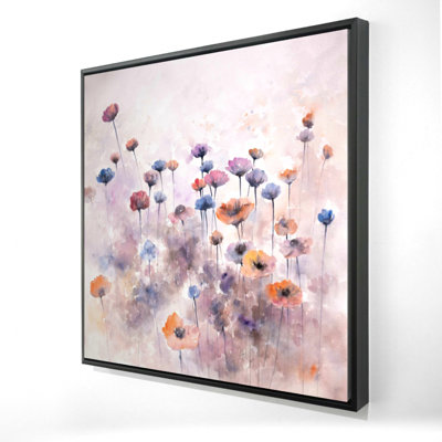 Petites fleurs sauvages | Décoration de chambre à coucher botanique | Art encadré