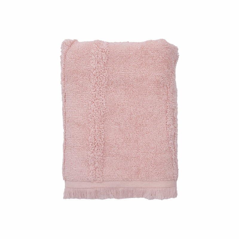 Abduh Plush Jacquard Hand Towel, Pink