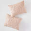 Couvre-lit en chenille de coton Blush