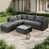 Coussin noir / structure noire