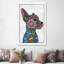 Folk Art Puppy by Angelika Parker - Print on Canvas-42157751-89232722