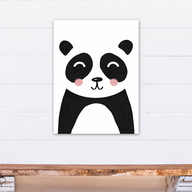 Art sur toile jolie panda Euben, H 24 po x l 18 po x P 1,25 po