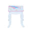  Teamson Kids Little Dreamer Rainbow Unicorn 2-pc. Wooden Vanity Table & Stool Set with Mirror and Storage Drawers