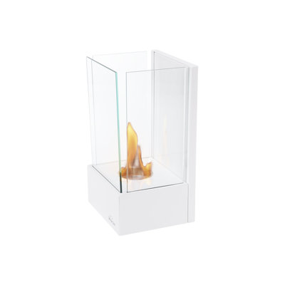 Hal Belfry Heating 24 cm W White Surface Wall Mounted Bio-Ethanol Fireplace