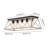 Ciarrai 5-Light Flush Mount Rectangular Ceiling Vintage Farmhouse Style-549971084