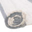 Tapis gris / blanc cassé en coton noué à la main Rinker-990274672