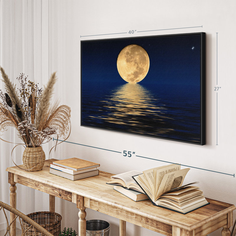 Impression sur toile Moon Light, H 27 po x l 40 po
