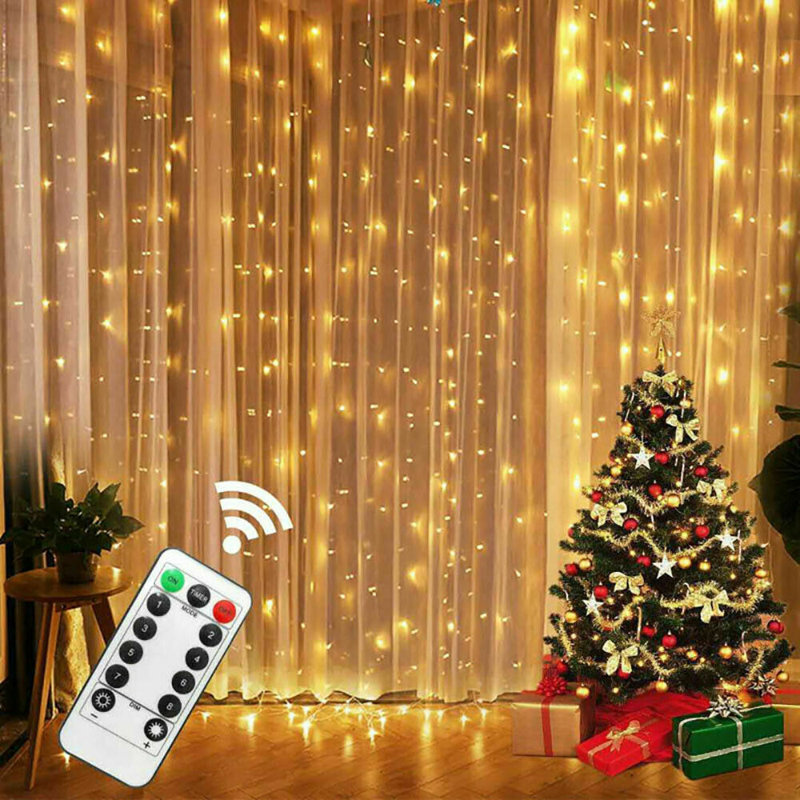 Amandajean 300 - Bulb 1'' Plug-in LED Fairy String Light, White