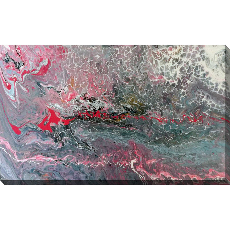 "rose horizon" par lawrence studios, reproduction d’art sur toile tendue, 18 po x 30 po x 1 po