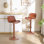 Meli Height-Adjustable Swivel Bar Stool