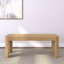 Banc en bois massif Carrielynn