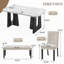 6 Piece Modern Dining Table Set-156928356