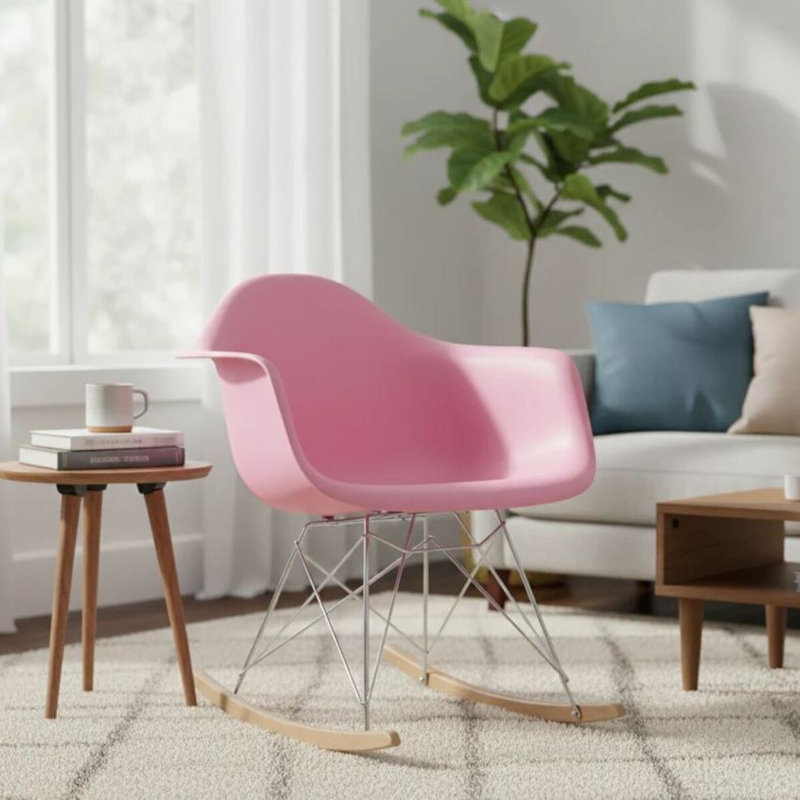 Chaise berçante Loreal Bucket, Light Pink