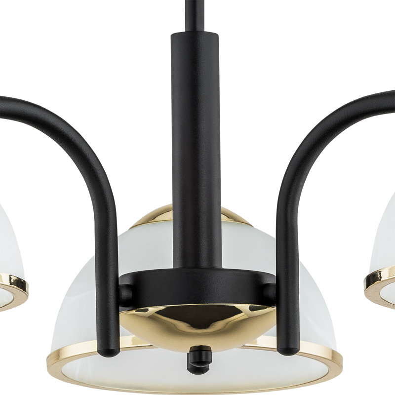 Diaz 3 - Light Shaded Chandelier, Gold