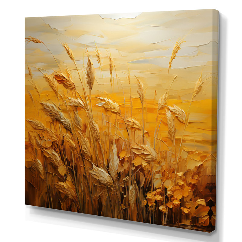 Golden Harvest I - Abstract Landscape Canvas Print, H 30 po x l 30 po x P 1 po, Toile tendue