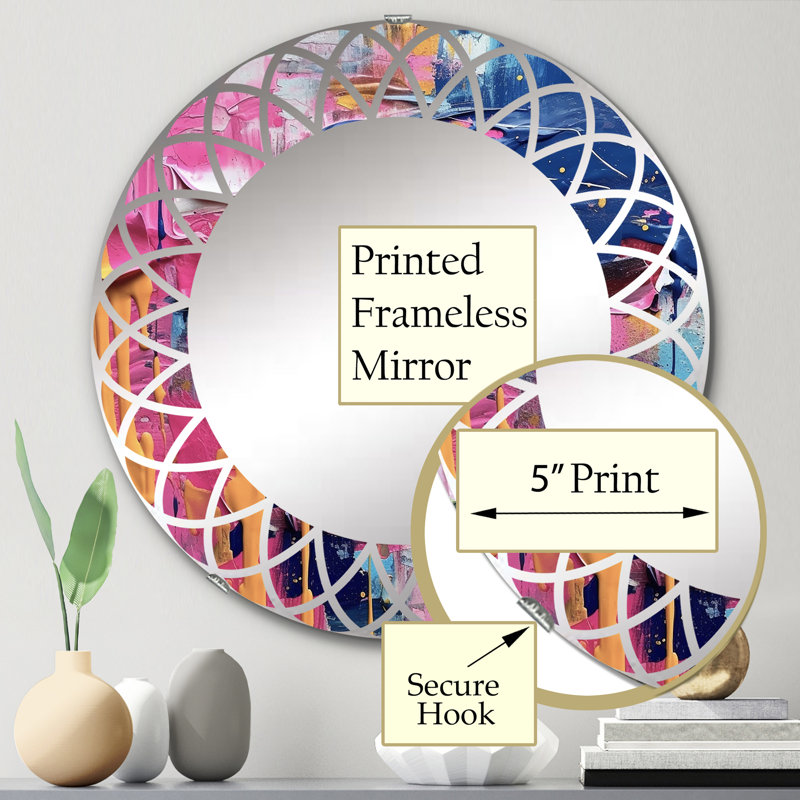 Miroir mural Deveal, 24 po x 24 po