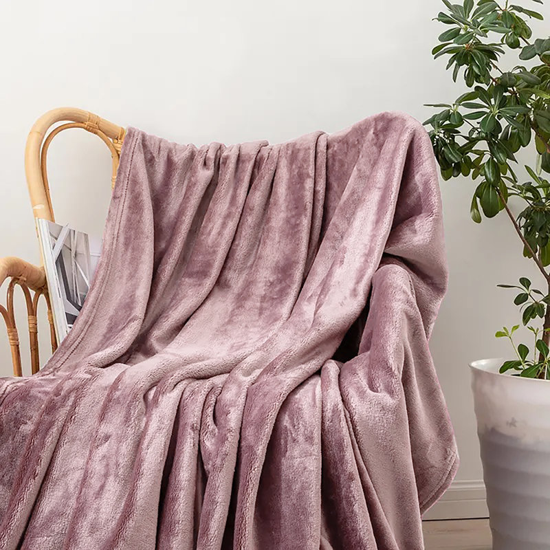 Couverture , Lit double, Rose