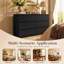 Commode à 6 tiroirs de 47 po de largeur, commode double de rangement pour chambre à coucher avec rangement spacieux et design moderne-1142269004