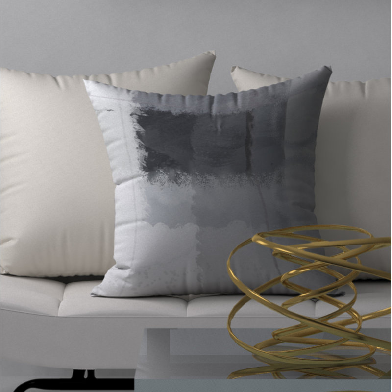 Abstract Throw Pillow, 24" H x 24" W