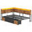 Full Corner Daybed Frame with 6 Drawers and Storage Bookcase Daybed with Charging Station and LED Lights-122632853-123467512
