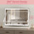 Led Vanity Mirror With Lights, 18x13 Inch Dimmable Touch Makeup Mirror-2053107545