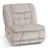 38.2" Seat Width Armless Glider Chair, Oversized Dual Motor Power Recliner with LED Ambient Light, Pet-friendly Fabric-1392066021