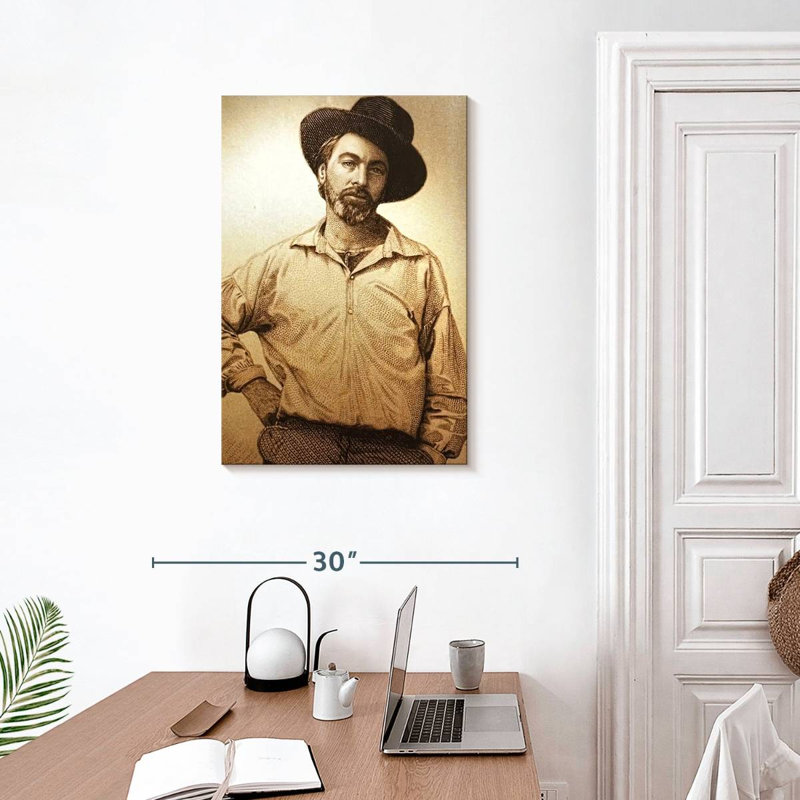 Leisha Young Walt Whitman, 30" H x 20" W