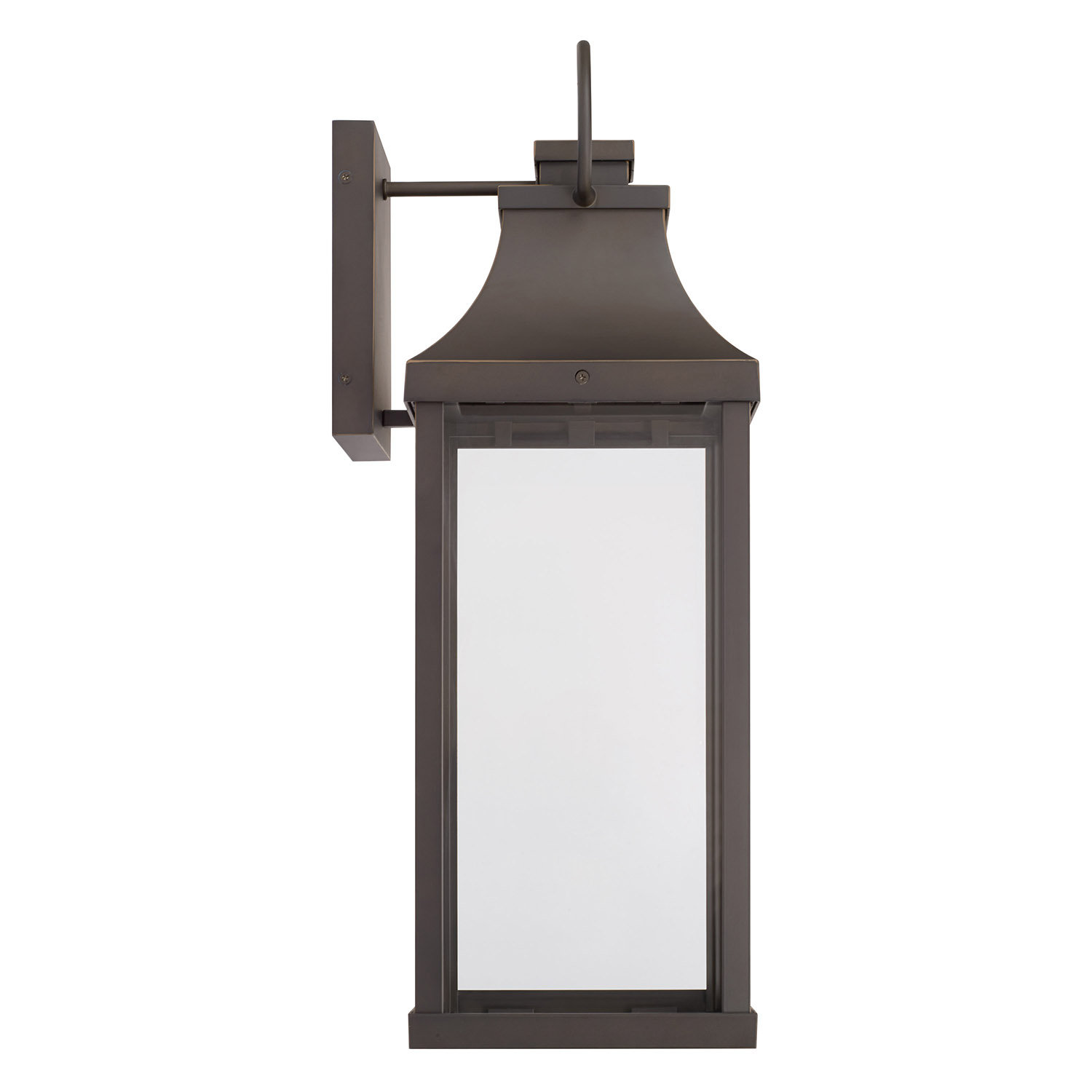 Parker Outdoor Wall Lantern, Oiled Bronze, 24"H x 8"W x 10"D