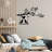 Elegant Black Metal Wall Accessory, 17.3 x 27.6 inches | 100% Metal Construction (Thickness: 0.06 inches) | Lightweight Design (1.7 lbs) | Perfect for Home Decor, Easy to Hang, Stylish and Modern Accent for Any Room