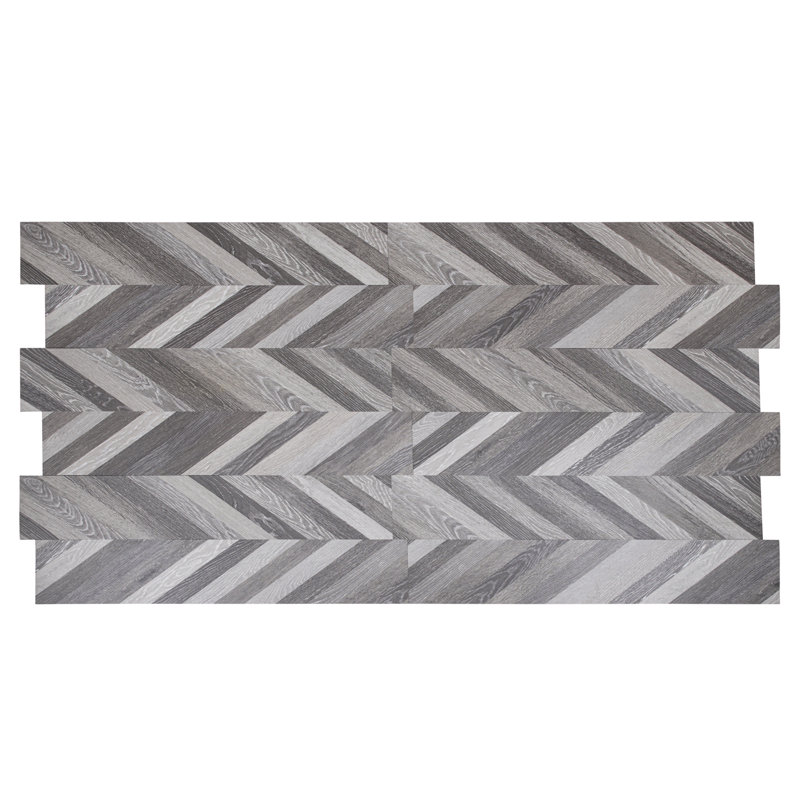 BaseCore 12mil x 6" W x 36" L Peel and Stick Luxury Vinyl Plank Flooring, Grizzly Gray