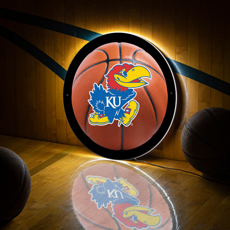 Décoration murale DEL, petites rondes, Kansas Basketball