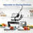 Commercial Ice Crusher, with 2.64Gal Hopper, 661LBS/H