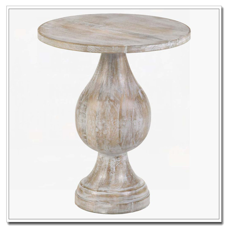 Table d'appoint Stain, Ivoire ivoire