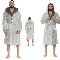 Lovers Winter Thick Warm Flannel Bathrobe Men Extra Long Kimono Bath Robe  Women Soft as Silk Dressing Gown for Mens Night Robes