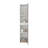 High Two-Door Wall Cabinet With Interior Shelf Vertical Storage, White