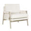 Chaise d'appoint moderne en crème avec H 31,5 po x 32,5 po H 35 po et contreplaqué de bois massif-1368419625