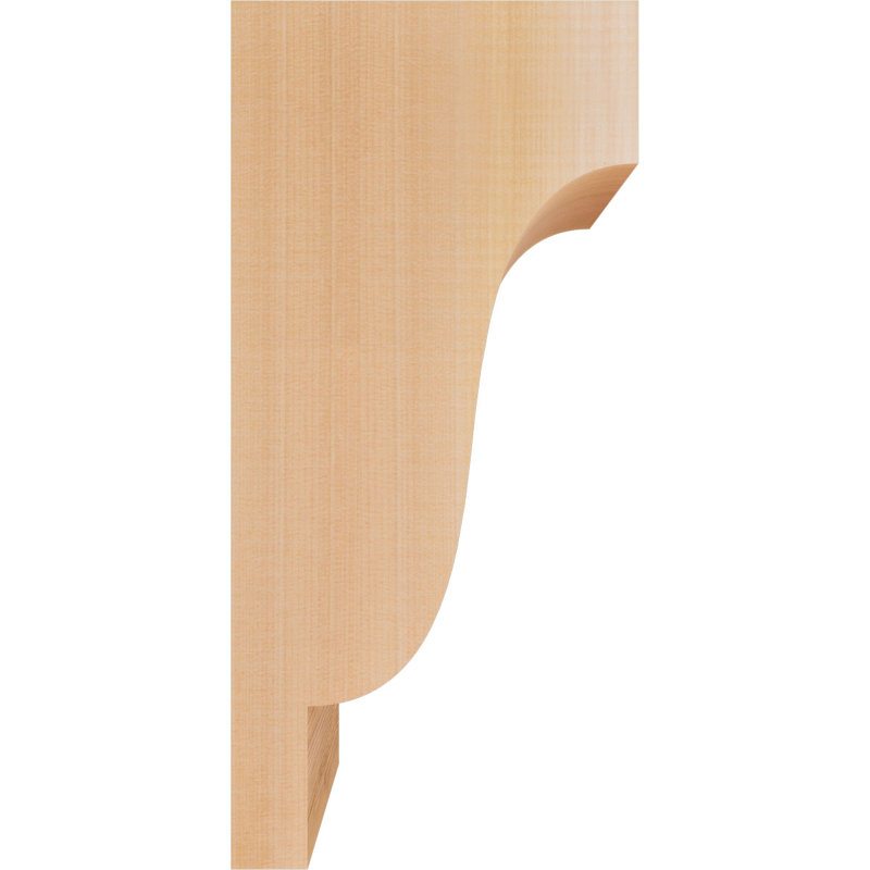 Newport Corbel, H 16 po x l 5,5 po x P 8 po, Cèdre rouge, Lisse